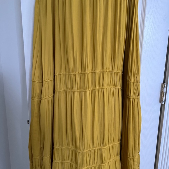 Anthropologie yellow maxi tie dress - Picture 6 of 8